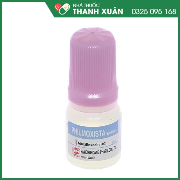 Philmoxista Eye Drops trị nhiễm khuẩn mắt